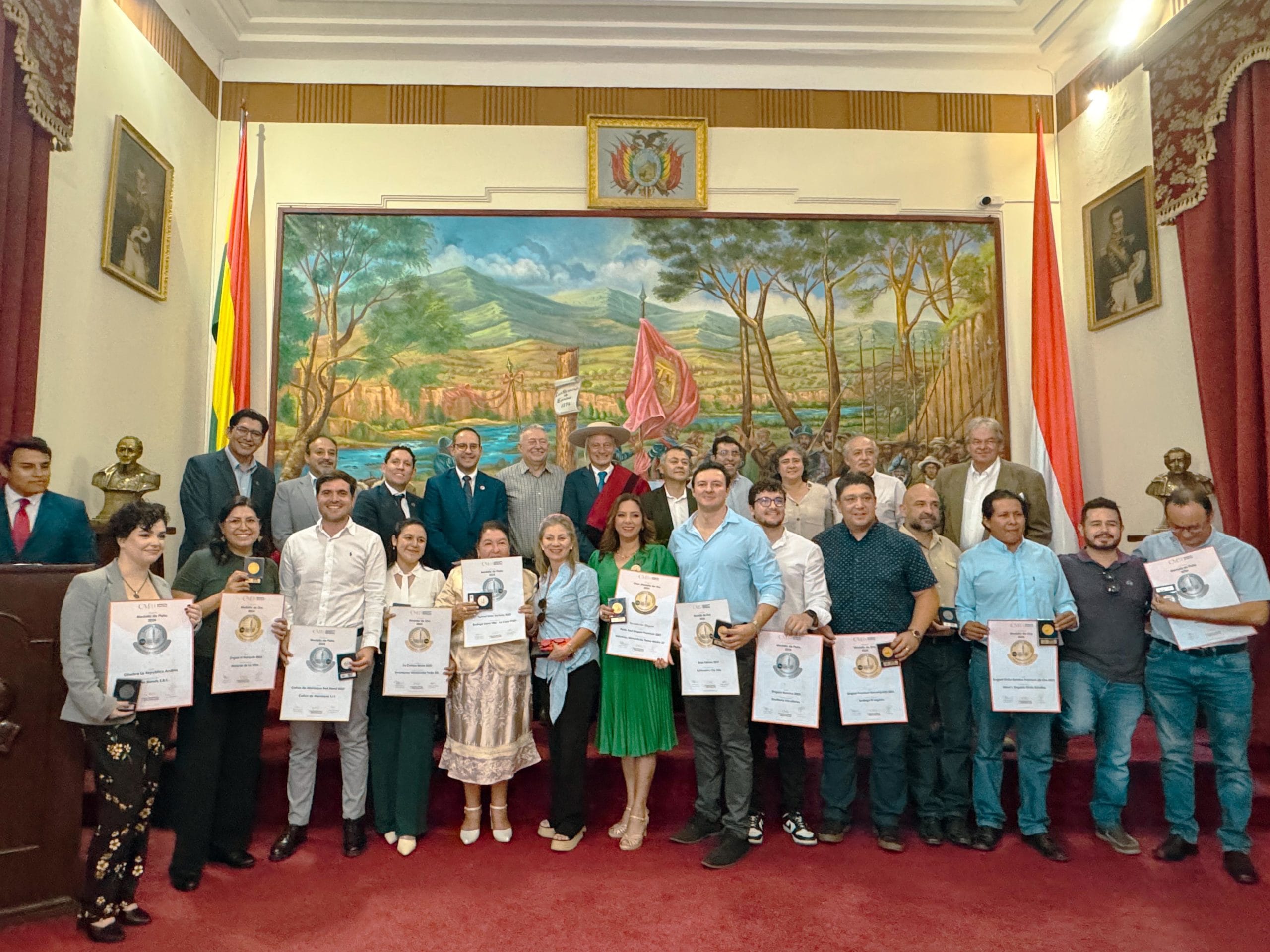 Awards Ceremony for Bolivian Winners Concours Mondial de Bruxelles and Spirits Selection by CMB 2024