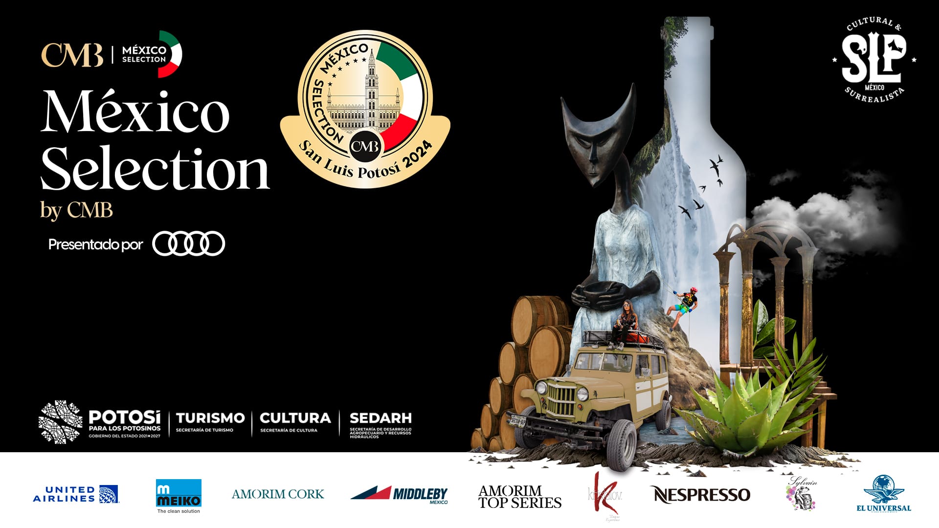 Un total de 841 vinos y espirituosos, de 17 estados de México, compiten por las medallas del México Selection by CMB, presentado por Audi, San Luis Potosí 2024