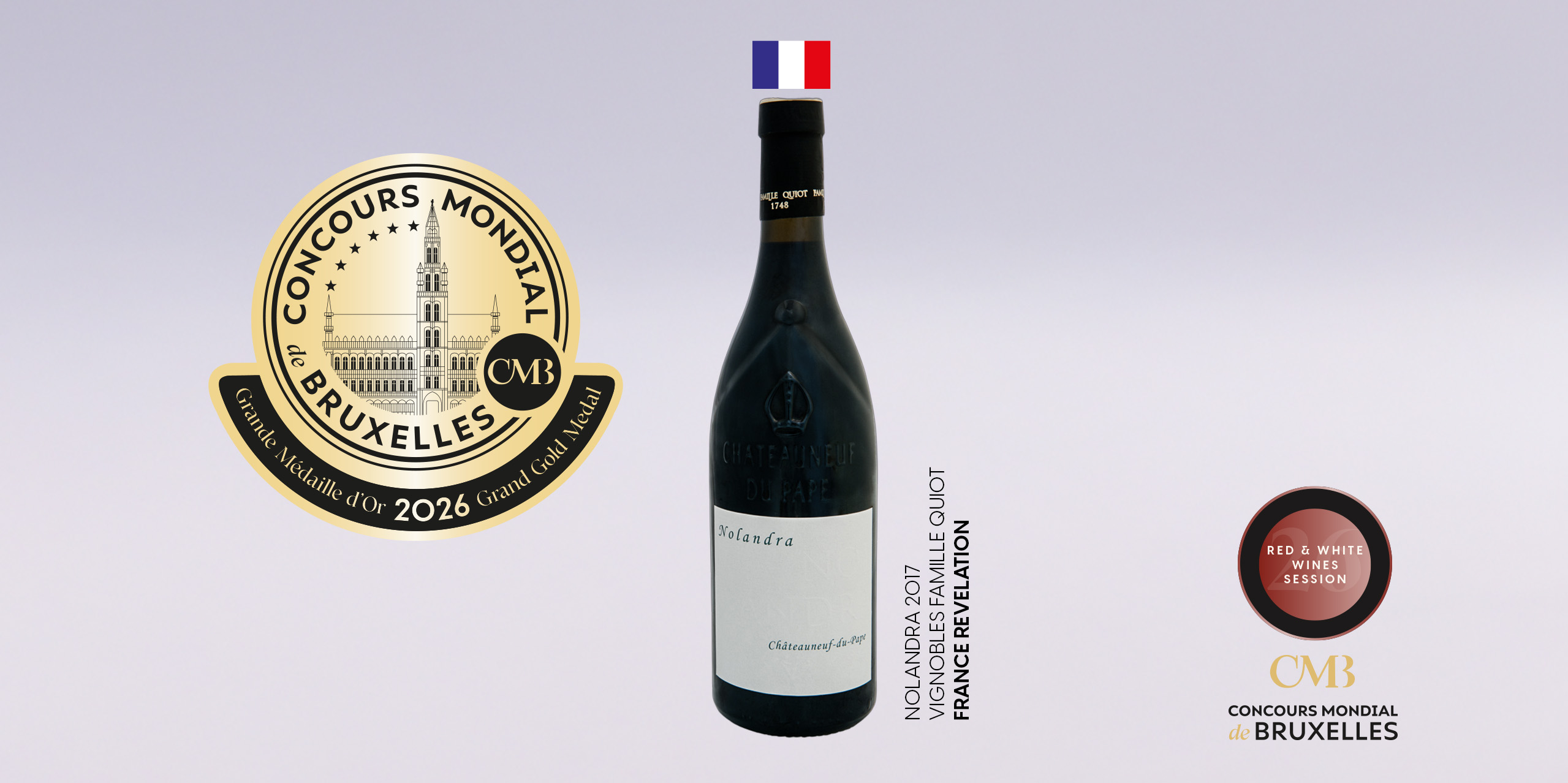 402 médailles en Vins Rouges et Blancs et la Révélation France pour un Châteauneuf-du-Pape