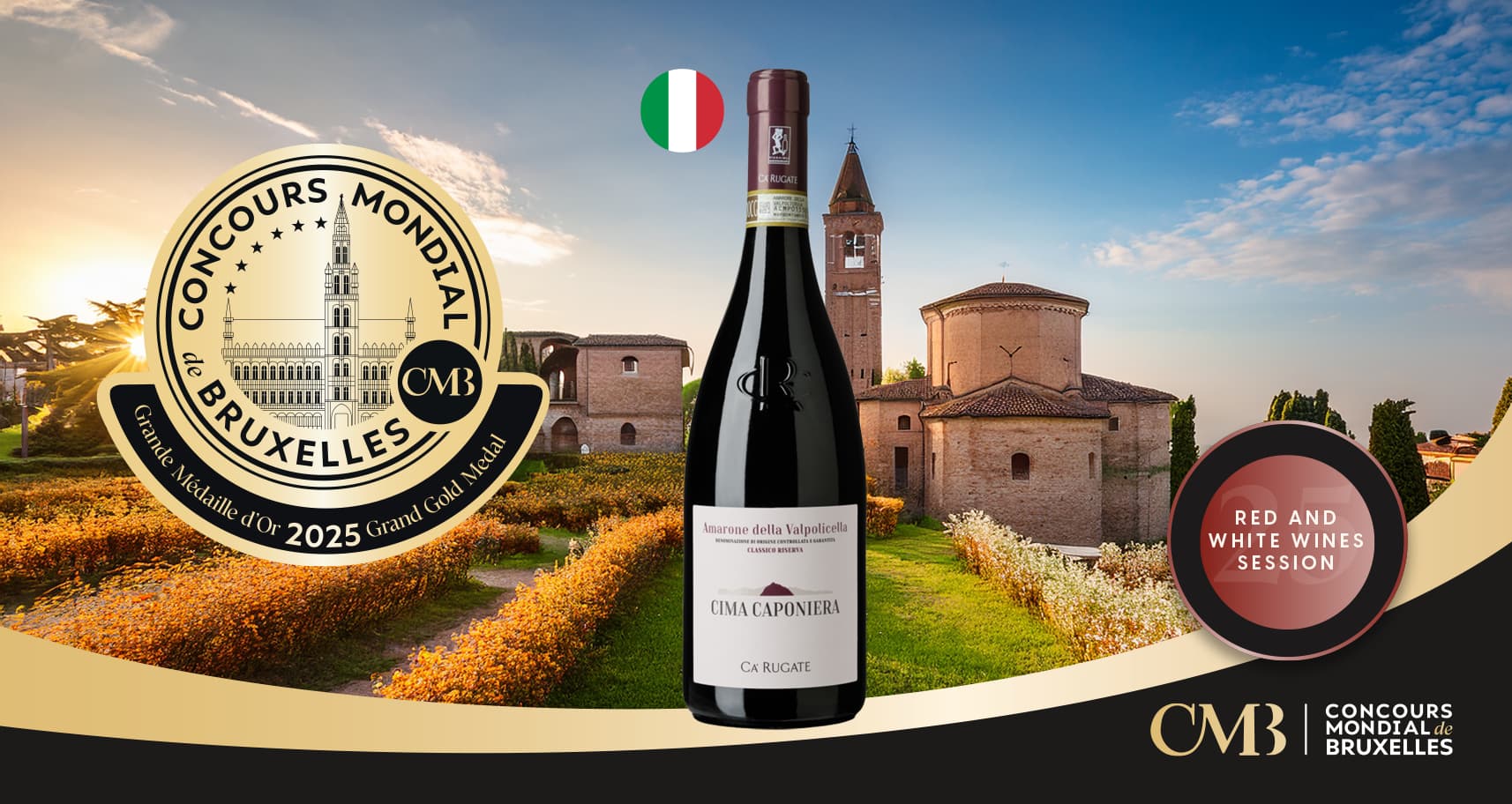 CMB 2025 – Sessione Vini Rossi e Bianchi: l’Italia tra i grandi protagonisti con 15 Gran Medaglie d’Oro