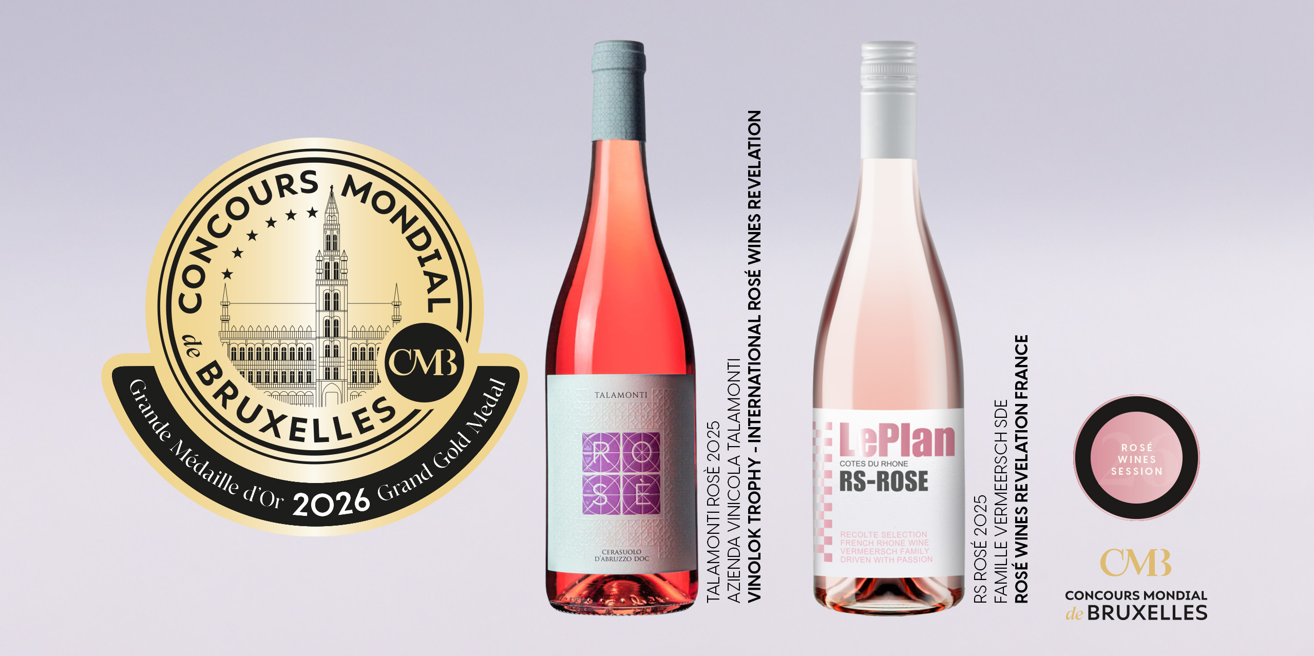 Session Vins Rosés du CMB 2026 : la France brille par ses médailles, l’Italie décroche la Révélation internationale des vins rosés