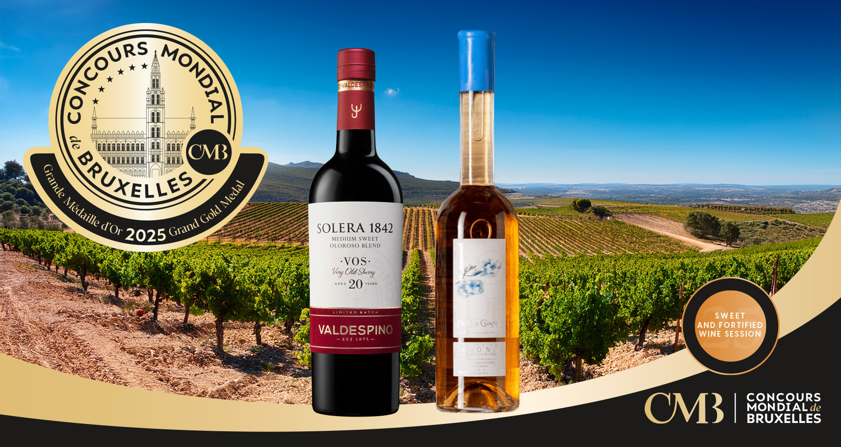 Sesión Vinos dulces y fortificados:¡Los vinos españoles destacan con 15 medallas!